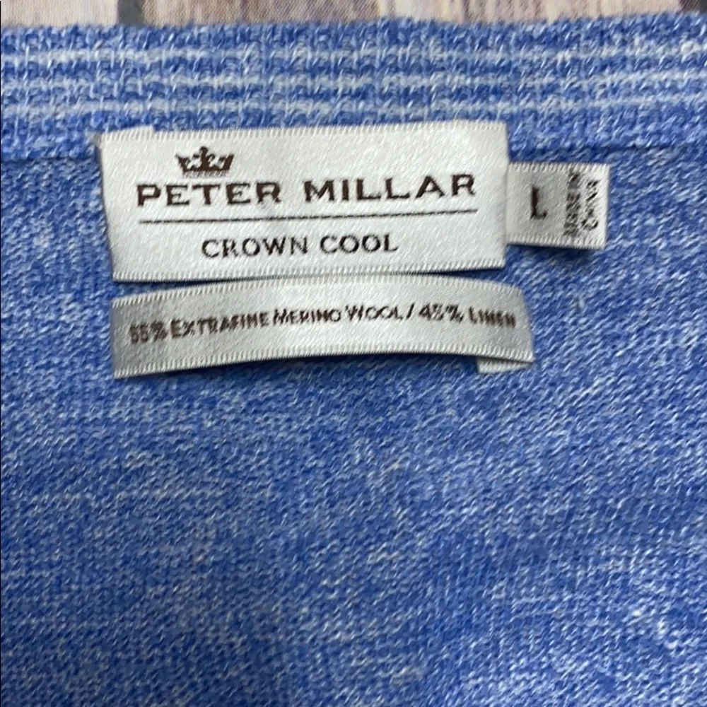Peter Millar Wool Linen Blend Crown Cool Sweater
